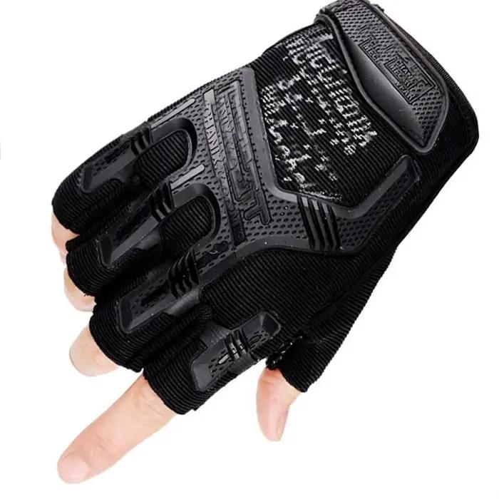Gants tactiques demi-doigts paintball airsoft chasse anti-dérapants protection vélo équipement