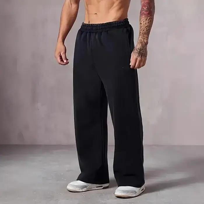 Pantalon de survêtement surdimensionné à jambes larges pour hommes