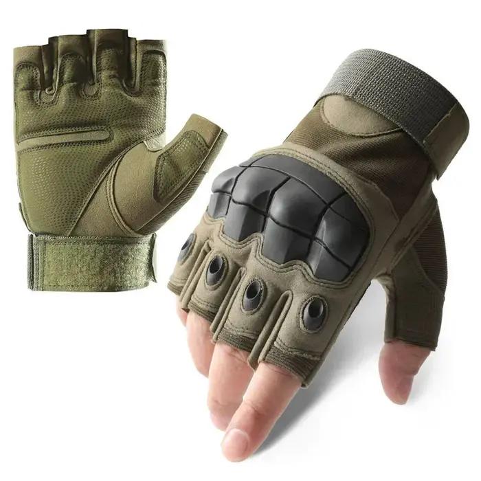 Gants tactiques mi-doigts homme mesh respirant softshell pour tir randonnée équipement outdoor