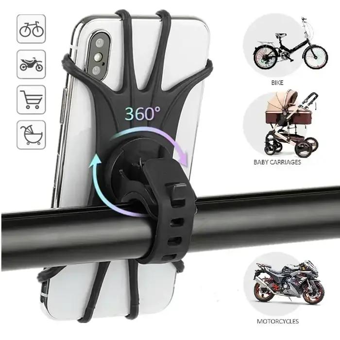 Accessoires universels pour Scooter, Support élastique antichoc en Silicone, Support pour téléphone