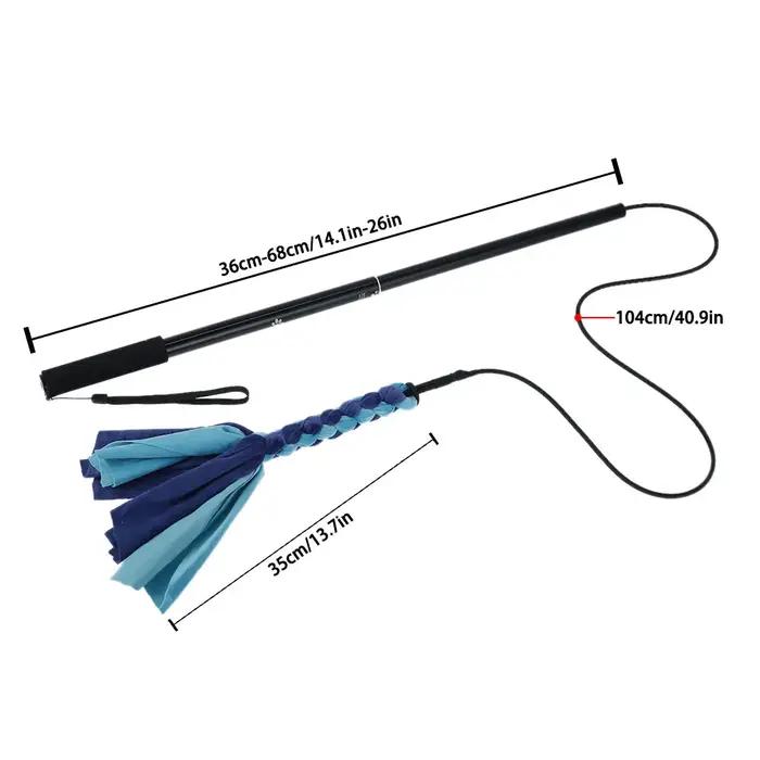 Bâton de flirt extensible rétractable pour chien