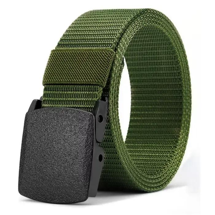 Ceinture en Nylon à boucle automatique pour hommes, 2 pièces, pour la chasse en plein air, tactique