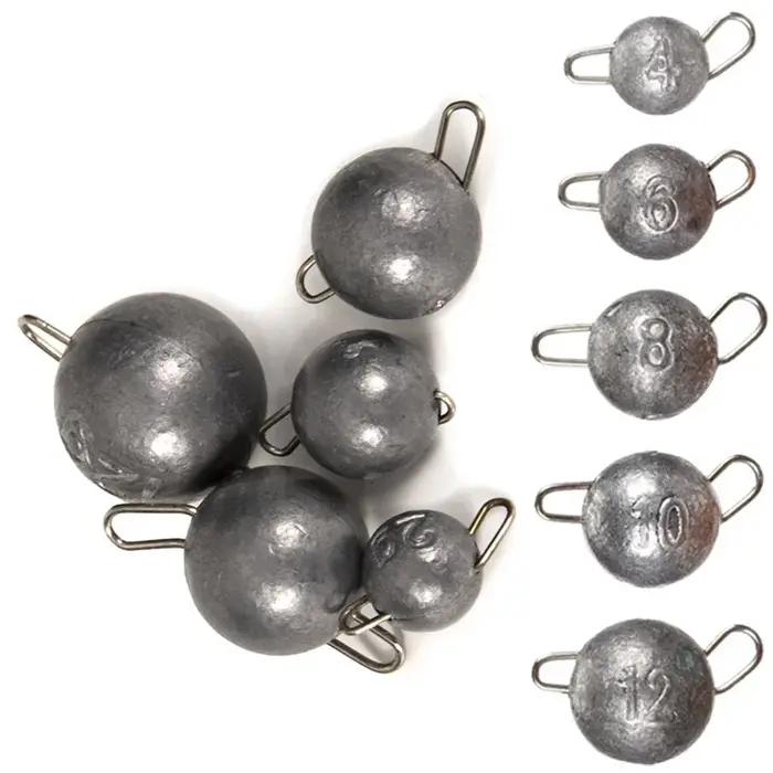 10 pièces/lot pêche Cheburashka plombs gabarit tête balle poids plomb plomb pour leurre souple chang