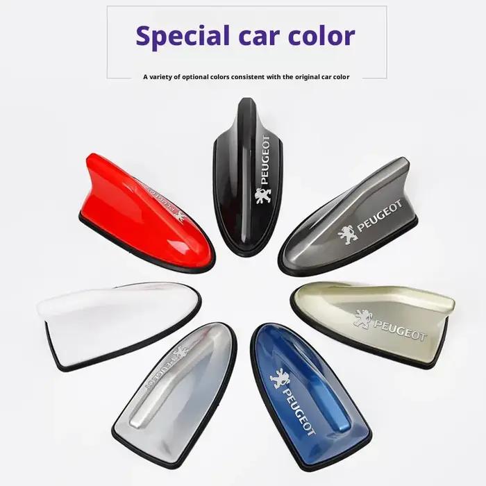 Antenne aileron toit voiture logo Peugeot - Signal radio FM/AM forme requin 408 308 3008 208