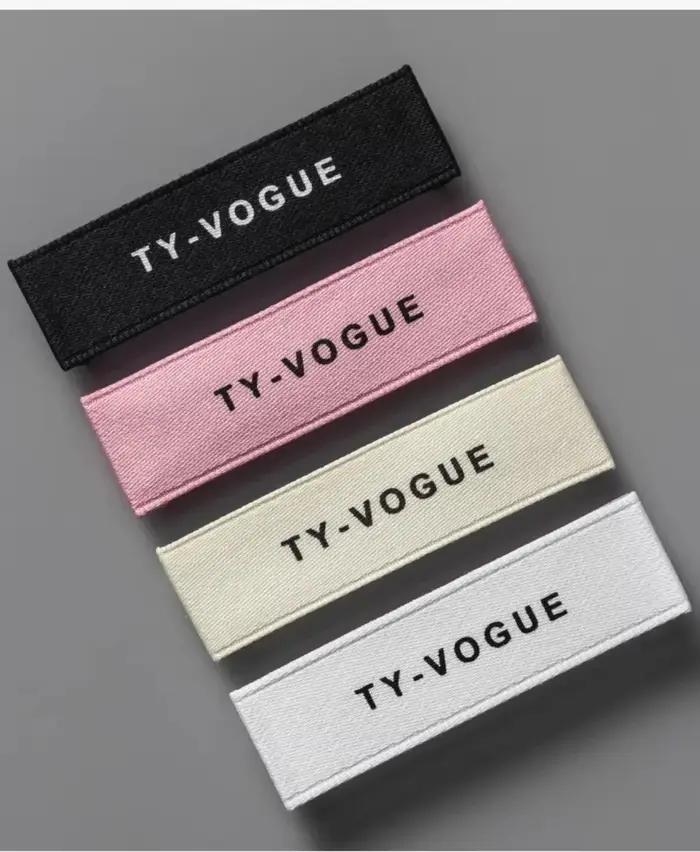 Étiquette tissée personnalisée pour vêtements