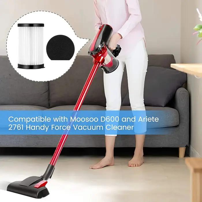 Pièces pour aspirateur MooSoo D600 D601 Cecotec Conga Thunderbrush 520 550 560 Ariete Handy Force 27