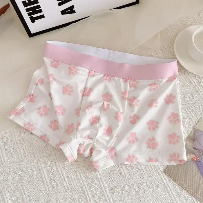 Mignon Couple sous-vêtements femmes hommes Boxer coréen culotte amant ensemble de Lingerie imprimer petit ami petite amie cadeaux amant culotte 2 pièces