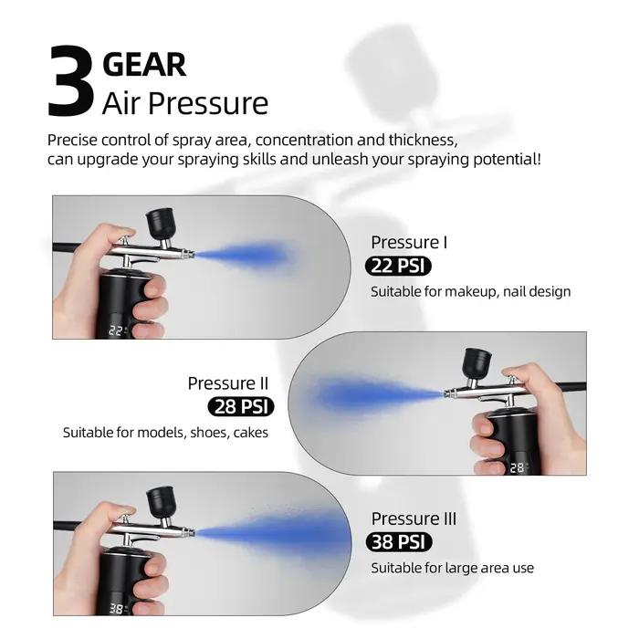 Mini Kit de compresseur d'air aérographe Portable, pistolet de pulvérisation de peinture pour Nail A