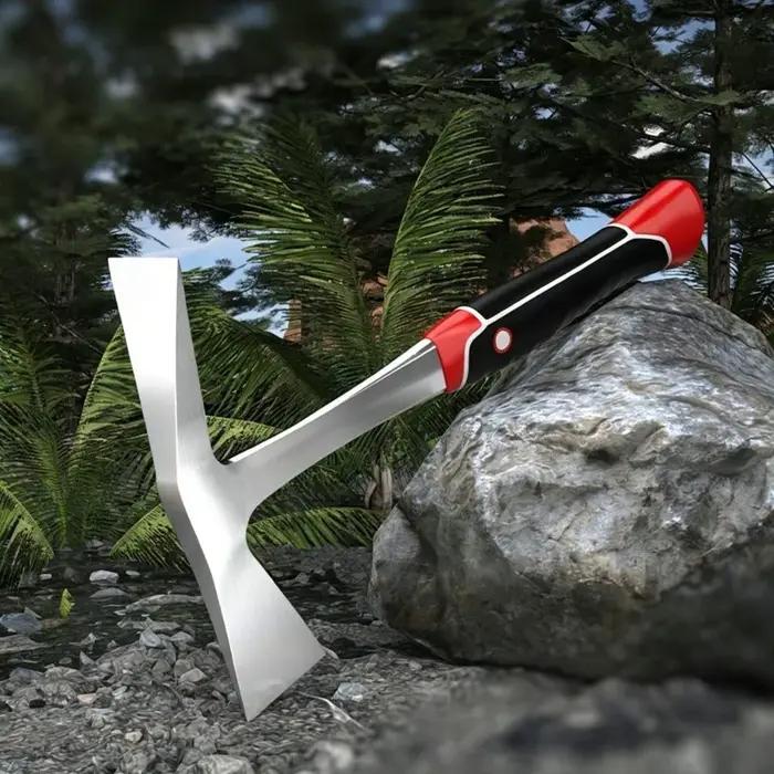 Marteau de maçonnerie BSEVB avec poignée antichoc, pioche de géologue à pointe, outil de maçonnerie robuste et pour briqueteur