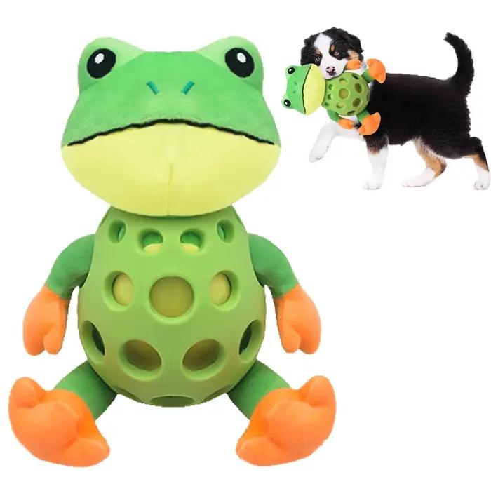 Jouet en peluche grenouille pour chien