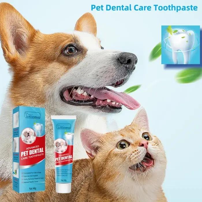 Yegbong dentifrice pour animaux de compagnie pour chiens haleine fraîche nettoyage buccal mauvaise h