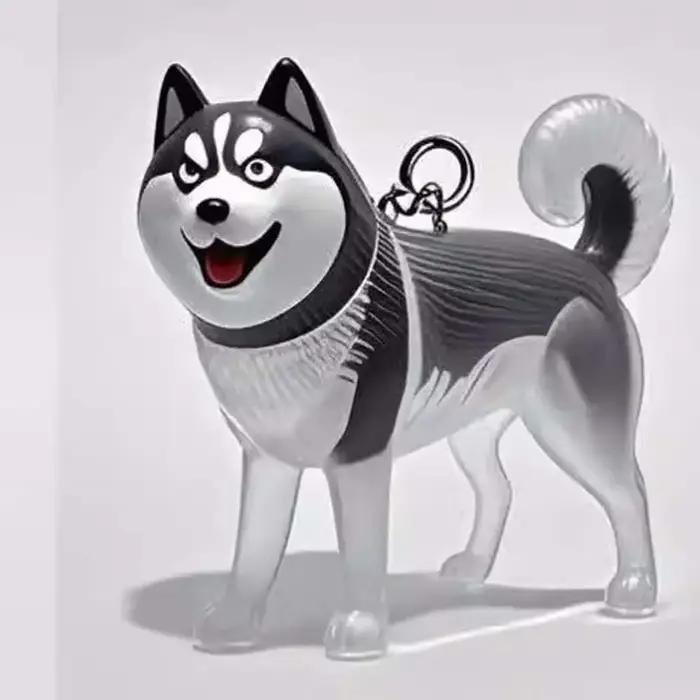 Boîte de rangement de cheveux de chien en forme de chien