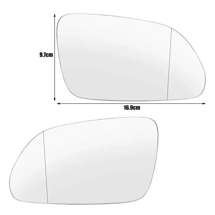 Rétroviseur latéral gauche droit en verre chauffant convexe, grand Angle pour Skoda Octavia MK2 A5 2