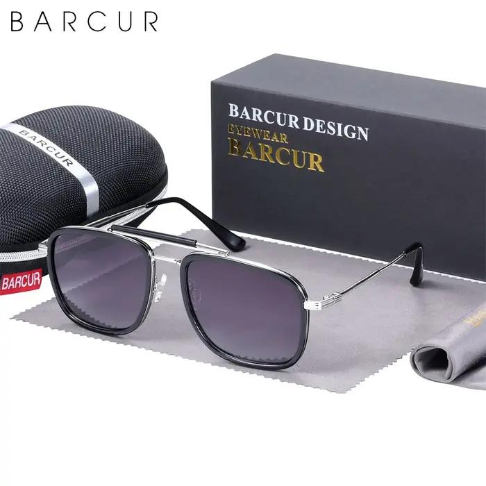 Lunettes de soleil carrées de luxe pour hommes et femmes