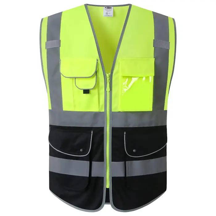 Veste de sécurité haute visibilité avec logo personnalisable pour homme uniforme de moulage veste de signalisation vêtement de tous les jours lex cavalier géologie motrice
