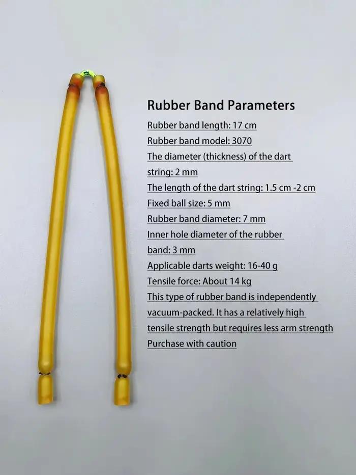 Tube de fronde 3070 puissant pour la pêche, taille de balle 5mm, emballé sous vide, diamètre 7mm, alésage de 3mm, traction solide