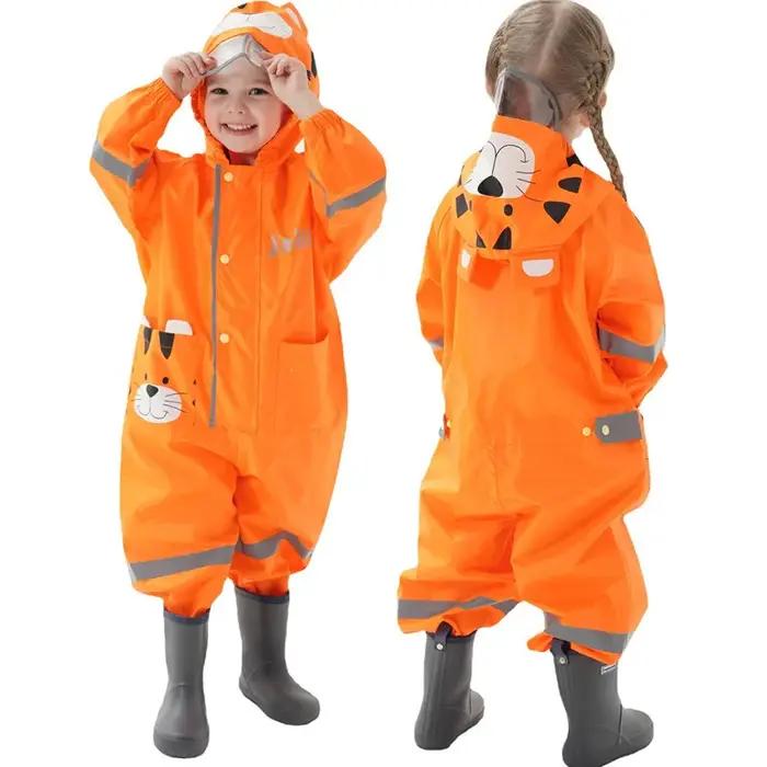 Combinaison imperméable à capuche pour enfants, vêtements pour tout-petits, pantalons de pluie pour