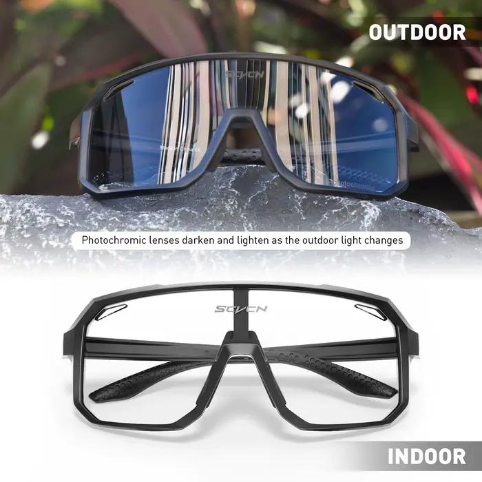 SCVCN photochromique hommes lunettes de cyclisme lunettes de soleil UV400 lunettes Sports de plein a