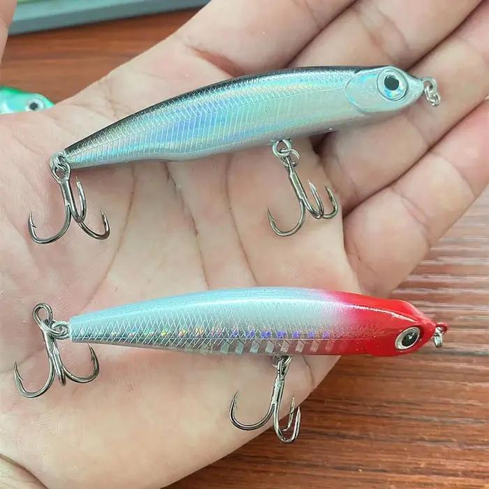 1 pièces crayon coulant leurre de pêche Wobblers 5 cm 3.5g Mini artificiel métal dur appât gabarit 3