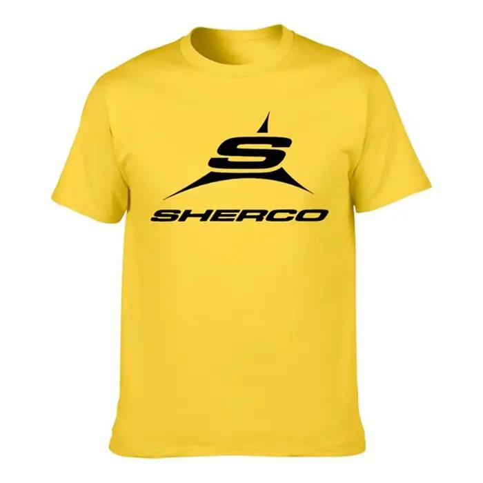 T-shirt sherco pour hommes, 100% coton, imprimé amusant, style Harajuku, col rond, manches courtes, pour hommes, occasions spéciales