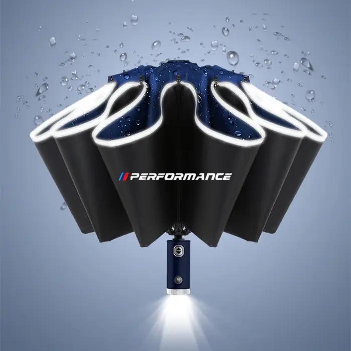 Parapluie existent avec Rayures de Moulage, Lumière LED, pour BMW X5 E53 E70 F15 G05 X6 E71 E72 F16