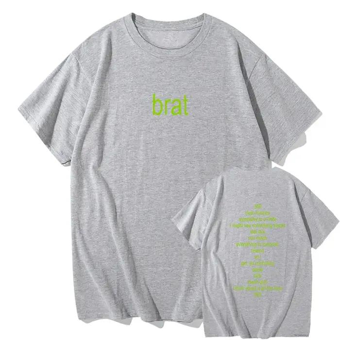 Charli Xcx avec invité spécial Shygirl T-Shirts Brat Album hommes femmes vêtements esthétique unisexe Streetwear été coton t-shirt hauts