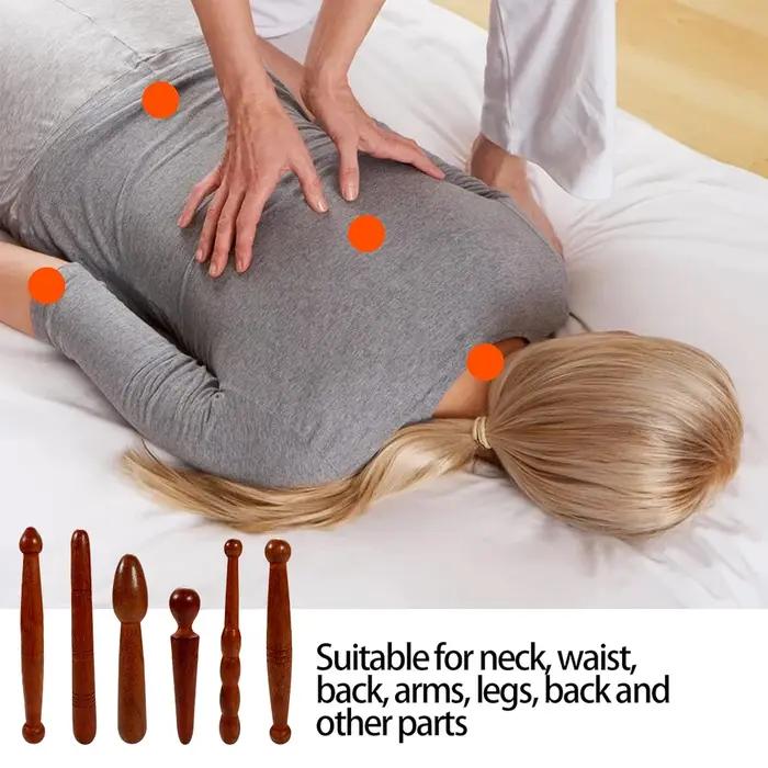 Bâton réflexologie bois massage pieds mains points trigger thaï visage cou dos taille outil bien-être