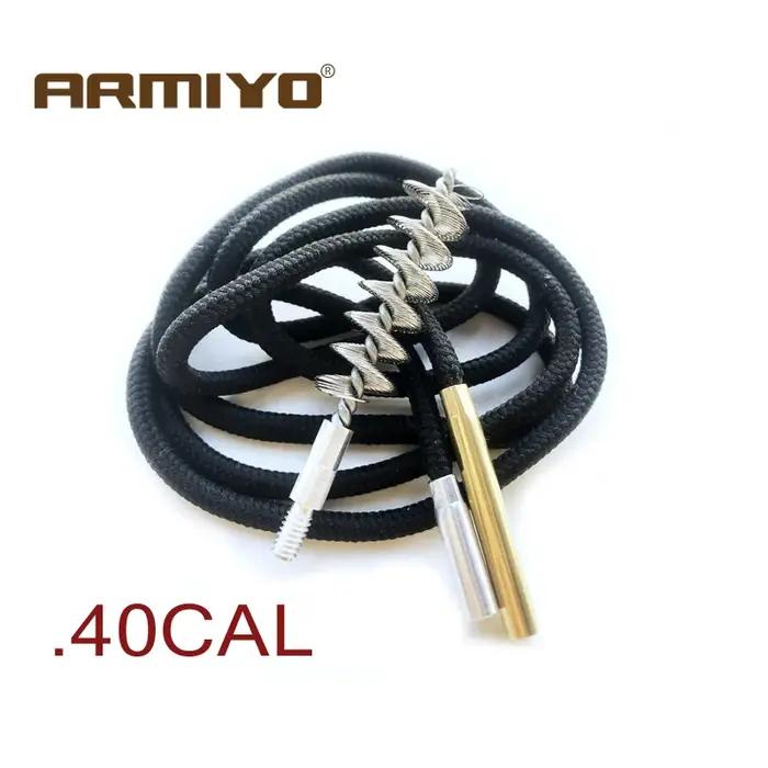 Armiyo Nouveau kit de nettoyage de canon de fusil en acier inoxydable .22Cal à .40Cal