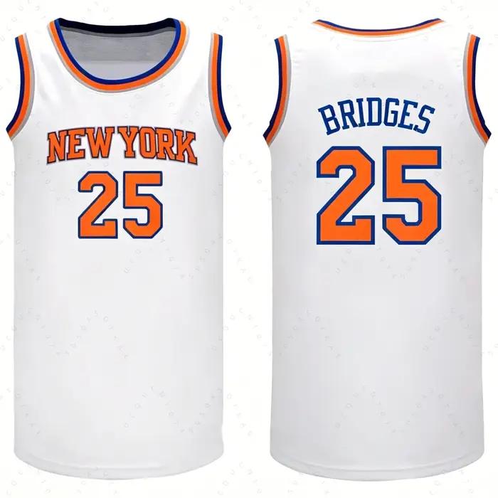 2026-27 New York Jersey Style Champions Finals Brunson # 11 communes # 32 ponts # 25 Anunoby # 8 Hart # 3 maillots de basket-ball pour fans