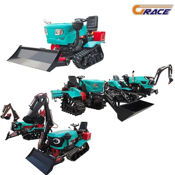 Machine 5 en 1, machines agricoles largement utilisées, petit équipement agricole de riz, Mini tract