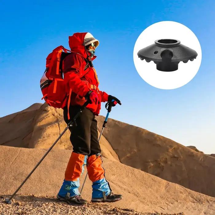 1 Paire de Paniers à Neige pour Bâtons de Randonnée, Paniers à Boue Amovibles pour Bâtons de Marche, Embouts de Remplacement et Protections pour Bâtons de Trekking