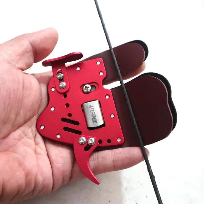 Decut HOCKII protège-doigts aluminium + cuir tir à l'arc