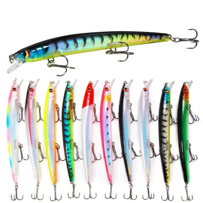 1pc nouveau grand Laser méné leurres de pêche 13.5cm15g pêche appât dur manivelle appâts Isca Artifi
