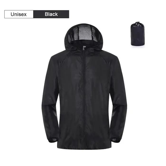 LNGXO Veste de randonnée imperméable unisexe,Homme Femme Camping Pêche Voyage Course à Pied Protecti