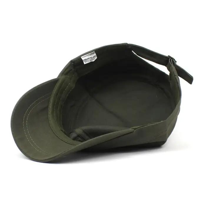 Casquette de style militaire unisexe en coton pour hommes et femmes, protection solaire, ajustement parfait, occasions décontractées et familiales