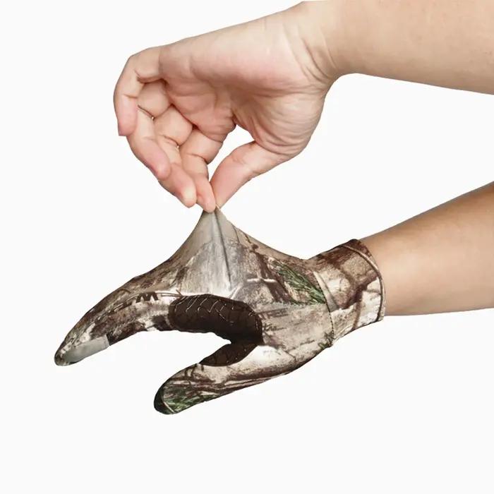Gants camouflage chasse tactiques élastiques écran tactile tir pêche antidérapants doigts complets