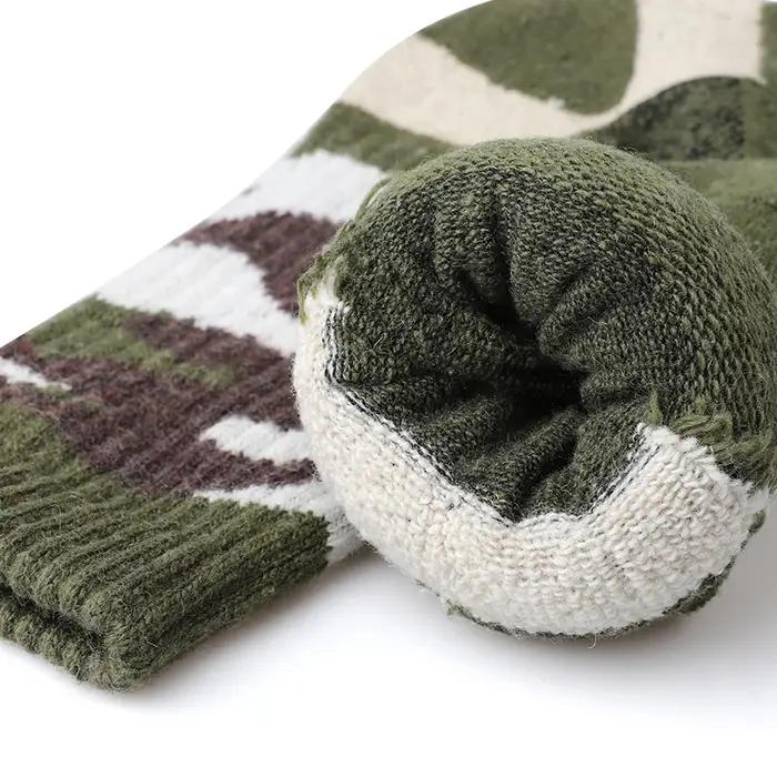 4 paires chaussettes camouflage laine épaisse homme hiver thermiques chasse sports outdoor cadeaux
