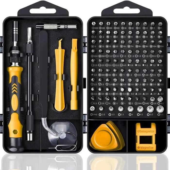 Jeu de tournevis de précision 115 en 1, embouts Phillips magnétiques, Kit d'outils manuels de répara