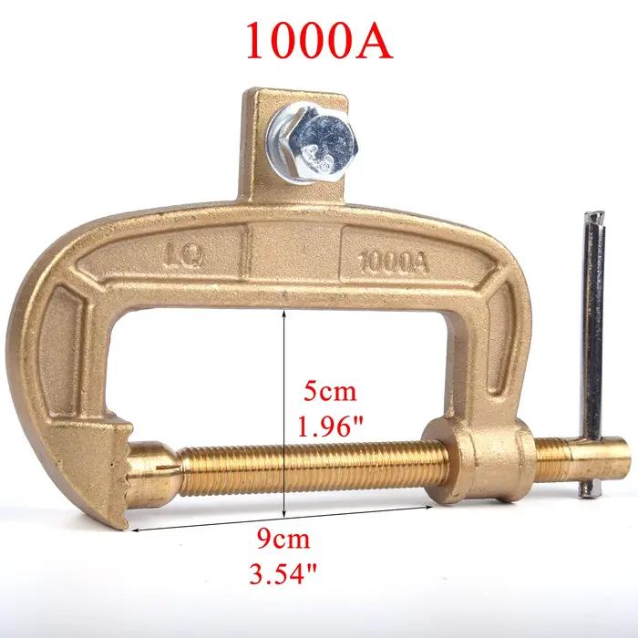 Pince de terre à vis en laiton de type C pour soudage TIG MIG MMA et découpage au plasma pour artisans et bricoleurs