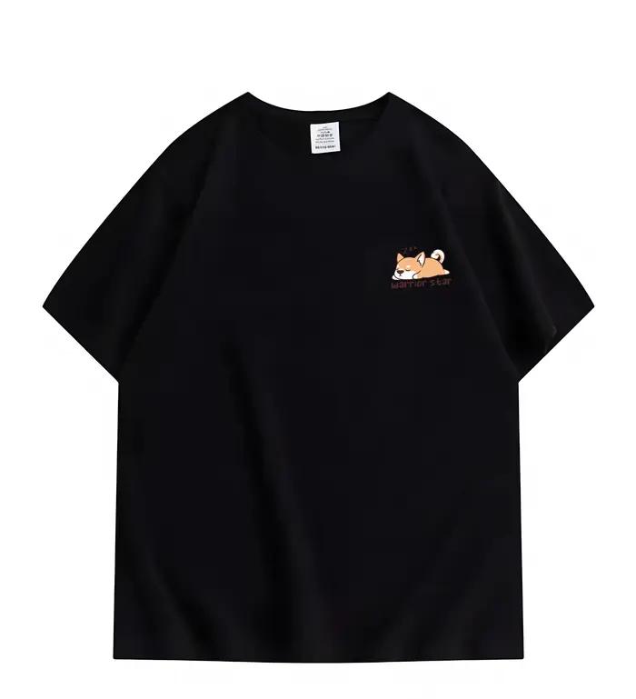 T-shirt pour homme en coton 100% doux de qualité supérieure avec impression artistique citronnée « L