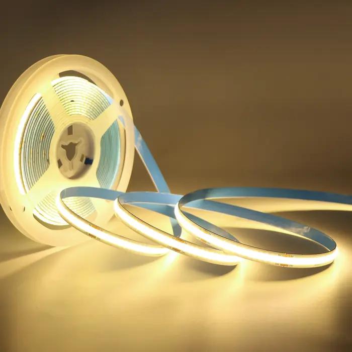 Capteur de balayage manuel et variateur tactile, 5V USB COB, bande lumineuse LED, 320 LED s/M, pour