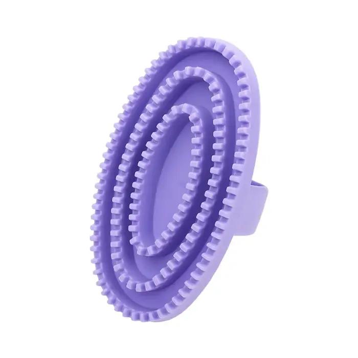 Brosse de massage pour animaux de compagnie à poils en caoutchouc souples