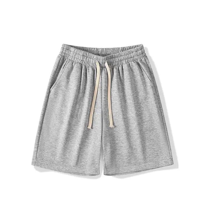 Short de course d'été pour hommes, pantalon court de Sport décontracté, Jogging, couleur unie, cordo
