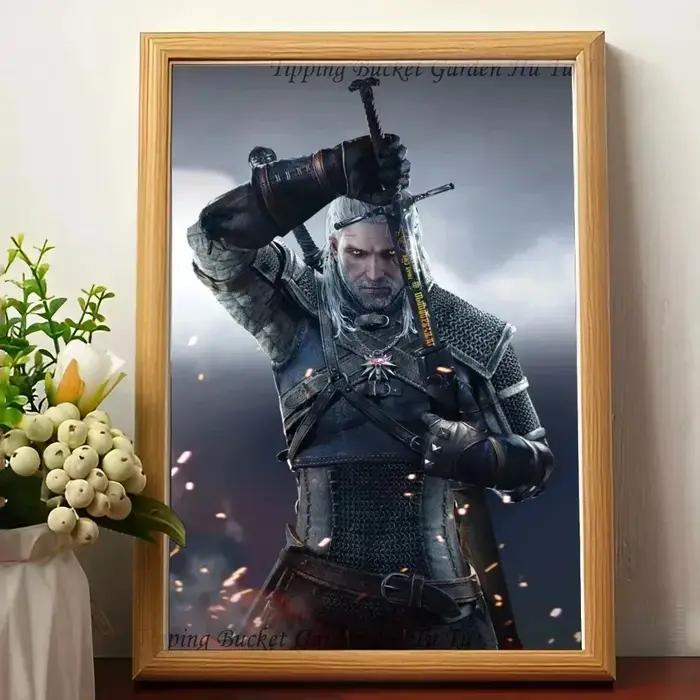 The W-Witcher 3 W Interface Overdose Game Poster, Wall Art, Home Decor, Room Decor, Digital Canvas P