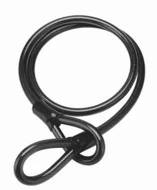 Câble de sécurité pour vélo de 120 cm/47 pouces, câble en acier tressé robuste, extension de verroui