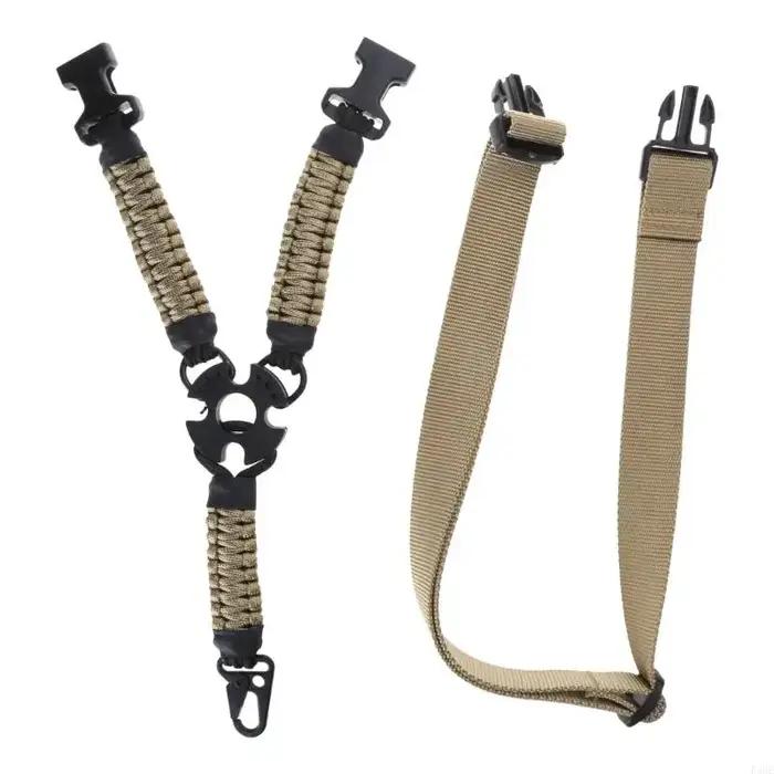 AR15 fusils fronde Airsoft pistolets fronde 1 Point sangle Sport fronde bandoulière pratique Nylon fronde réglable Sport de plein air