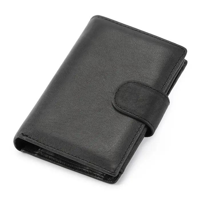 Portefeuille rétro en cuir véritable pour hommes