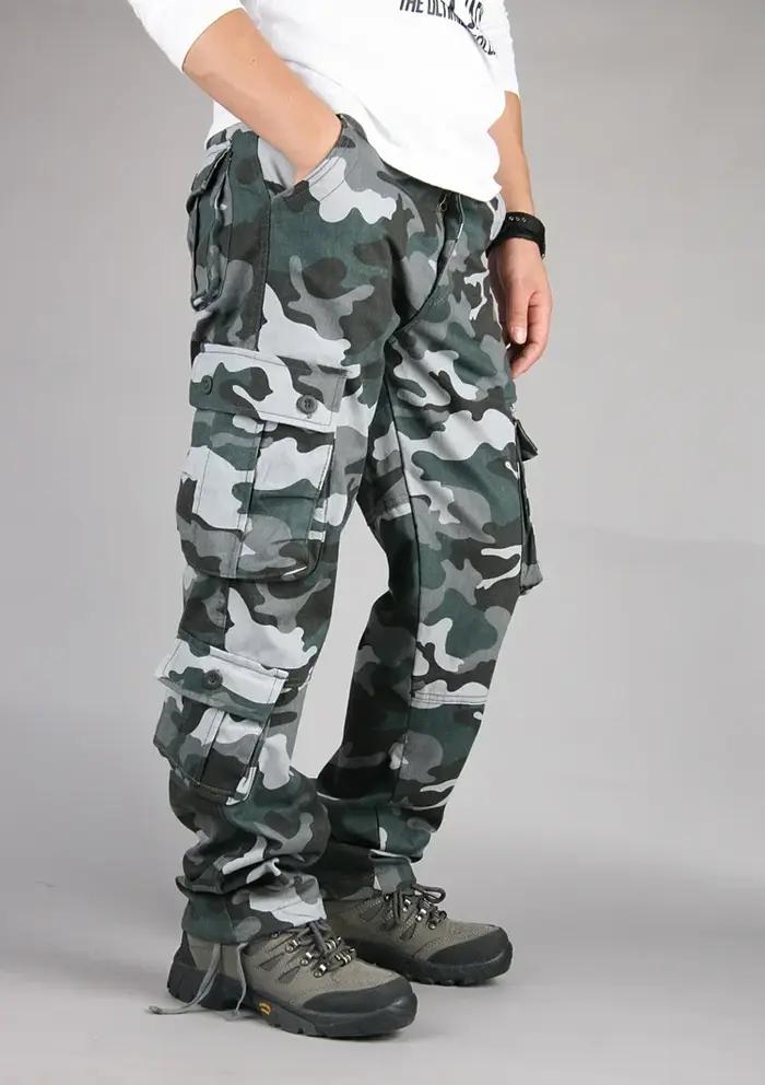 Pantalon tactique multi-poches homme printemps automne - Survêtement fonctionnel outdoor grande taille