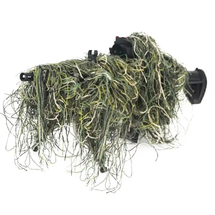 Couverture de fusil Ghillie Jungle/désert/neige, Type d'herbe, corde d'enveloppe pour fusil de chass