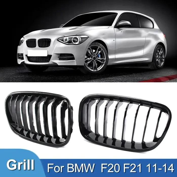 Pulleco pour BMW série 1 F20 F21 116i 118i calandre de voiture Grille avant Grilles de rein noir bri